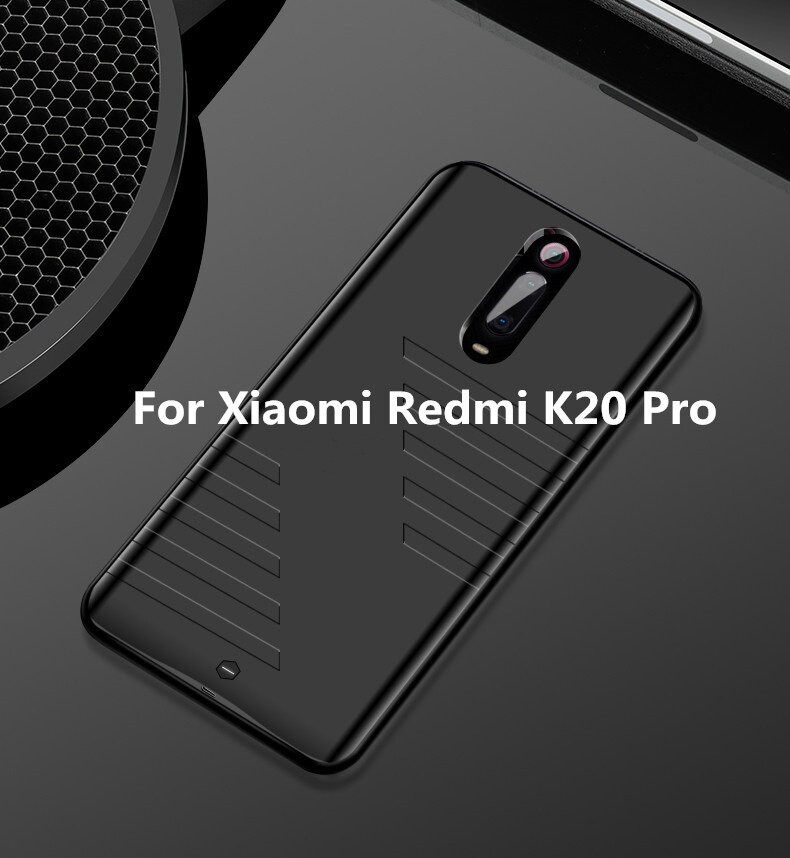 Acculader Gevallen Voor Xiaomi Mi 9 Pro Power Bank Case 6800Mah Externe Batterij Opladen Case Voor Xiaomi Redmi k20 Powerbank: Black For K20 Pro