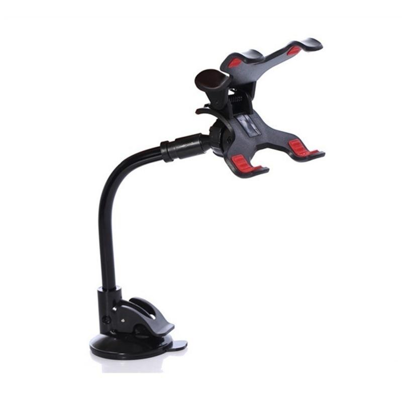 Auto Telefoon Houder 360 Graden Draaien Mobiele Telefoon Stand Car Mount Gps Voorruit Lange Arm Clip Houder Auto Interieur Levert: Default Title