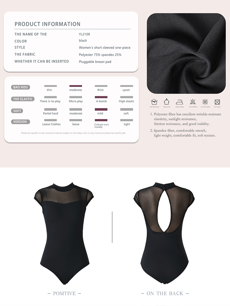 Ballet Dance Leotards exercise clothes high collar adult Elegance gymnastics tights yoga actress costumes