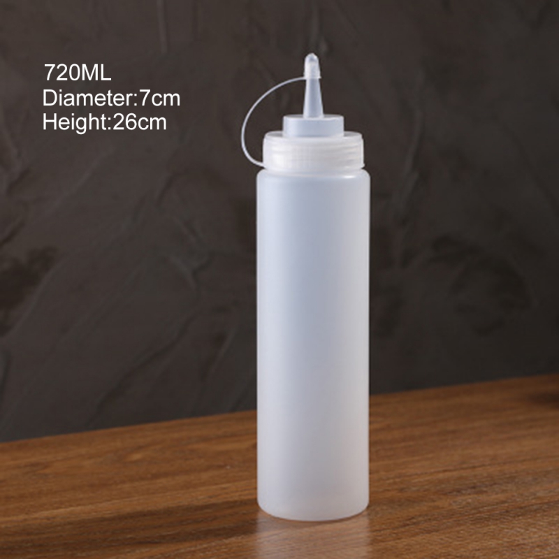 Squeeze Squirt Kruiderij Flessen met Twist Op Cap Deksels Ketchup Mosterd Mayo Sauzen Olijfolie Flessen Keuken Gadget: WXL