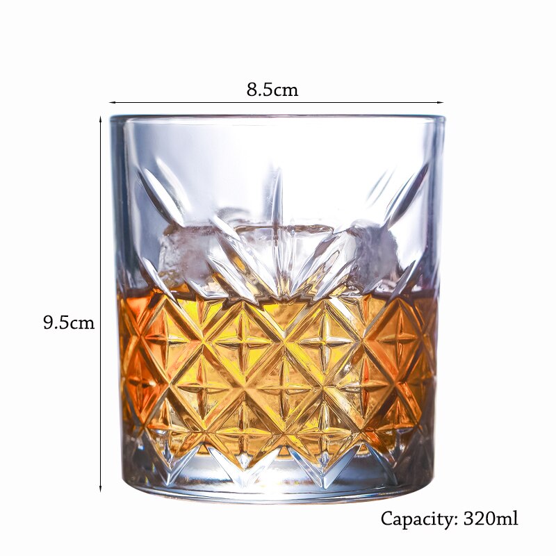 Whiskyglazen, Scotch Bril, ouderwetse Whisky Bril/Perfecte Voor Scotch Liefhebbers/Stijl Glaswerk Voor Bourbon/Rum: Trapezoid