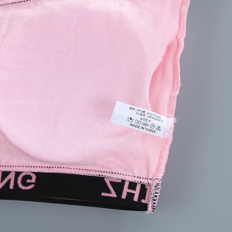 Reggiseno da ragazza regalo Teen Crop Top intimo gilet a spalle scoperte reggiseno da allenamento sportivo lettera Streetwear Tube Top capodanno 7-14Y 10 9