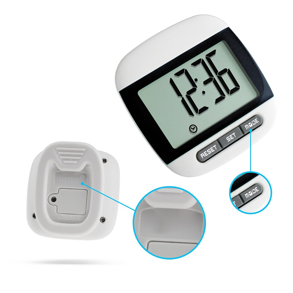 Multifunctional LCD Pedometer Step Counter Durable Sturdy For Walking Runing Jogging Training Step Counter Double Keys