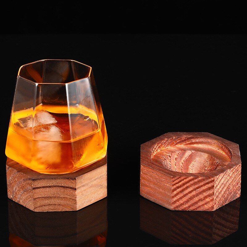 340/525ml Crystal whisky Beer Glass Cup Wide Belly Whiskey Glass Drinking Tumbler Cocktail Wine Glass Vaso Nmd Whisky Brandy Cup