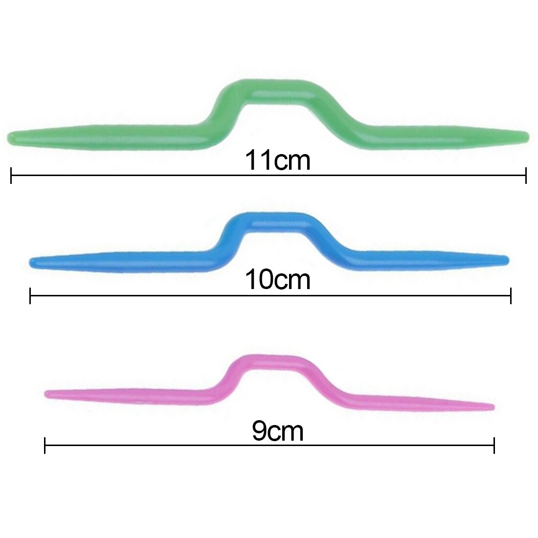 Twist Crochet Hook Markers Needle Knitting Needles Clip Craft Plastic Knitting Crochet Locking Stitch 3pc