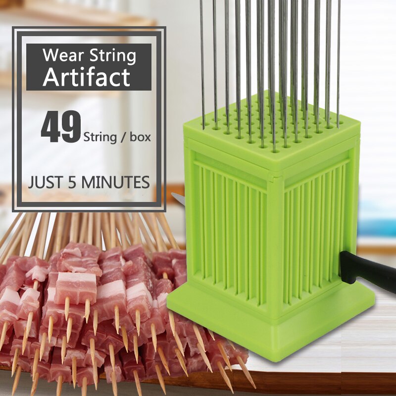 Artifact Fast Skewers BBQ Tools Skewers Commercial Skewers Cut Mutton Meat Grilling BBQ Tools Rotisserie Kitchen Stuff Plastic