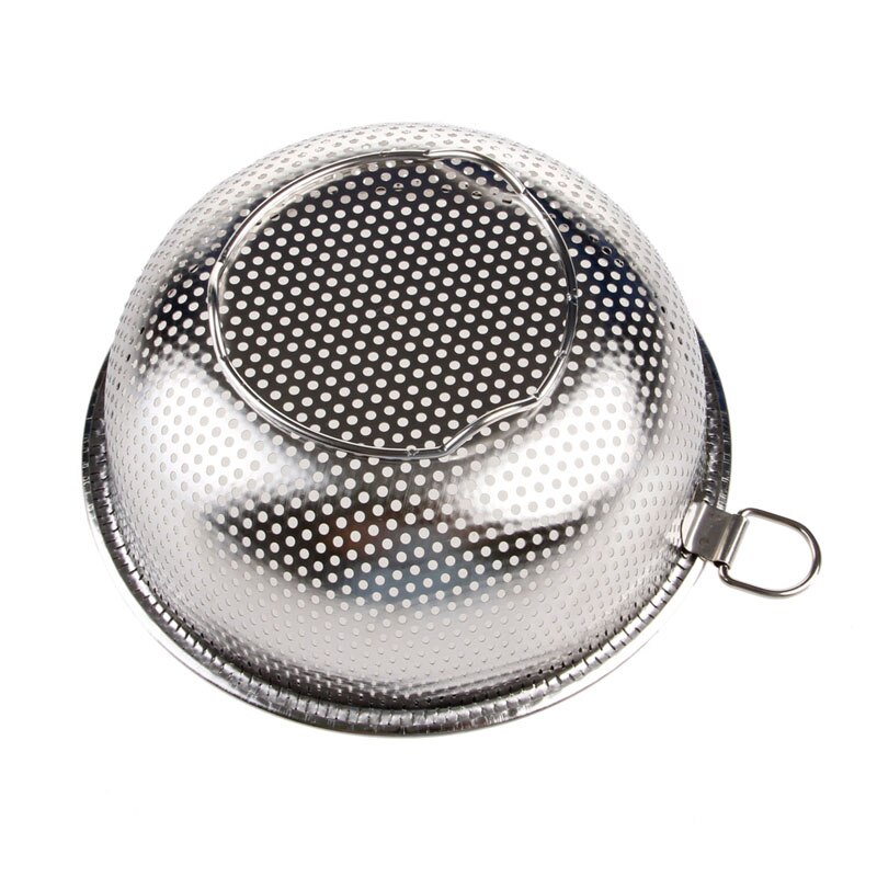 Stainless Steel Kitchen Hole Dense Mesh Sifter Colander Strainer Sieve Baskets A0NC