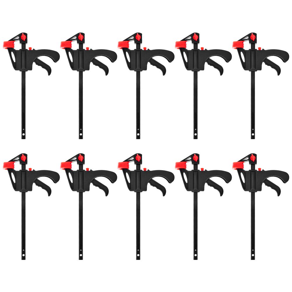 2/5/10 Pcs 4 Inch Houtbewerking Bar F Klem Hard Grip Quick Ratchet Release Diy Timmerwerk Hand Vise tool Voor Hout Werken