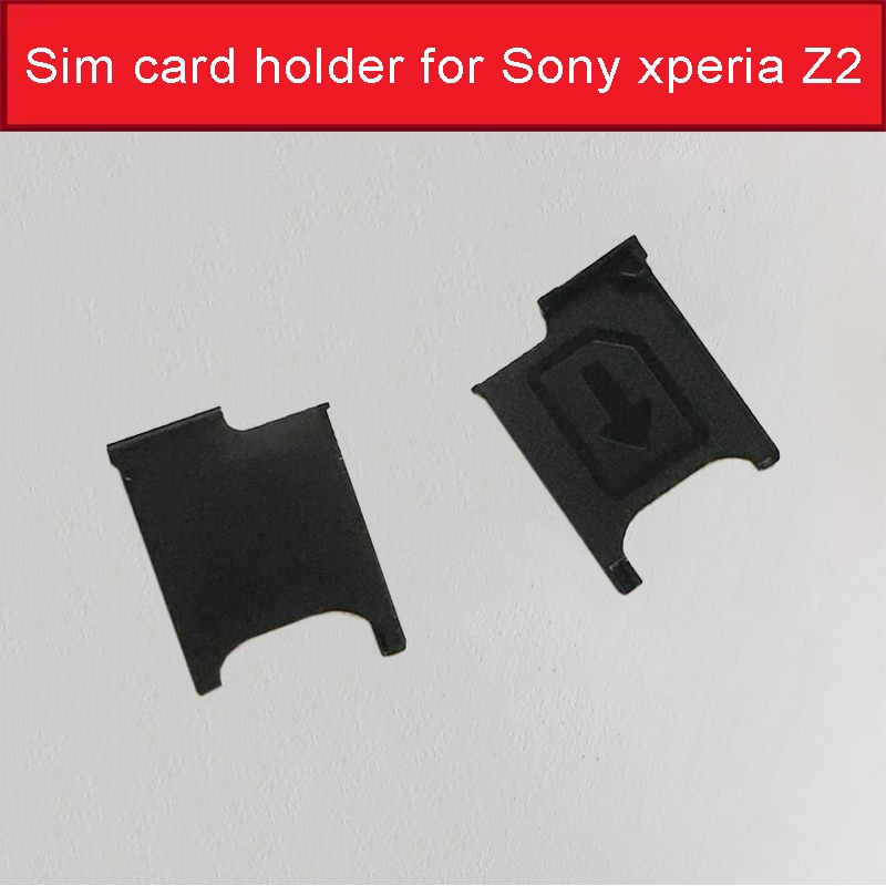 100% Echt Sim Kaartlezer Houder Voor Sony Xperia Z2 L50W L50 D6503 D6502 Sim Card Slot Lade Voor Sony z2 Sim Kaart Lade Adapter