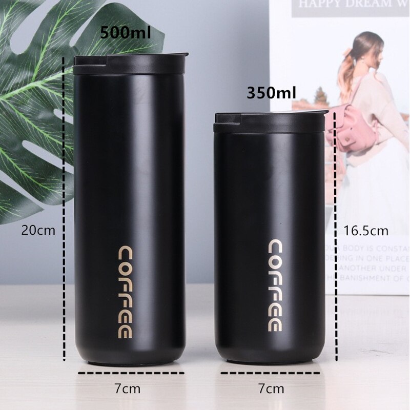 Thermo cup for coffee travel mug Large Capacity Stainless Steel Thermos Portable Vacuum Flask Insulated Simple Thermo Bottle