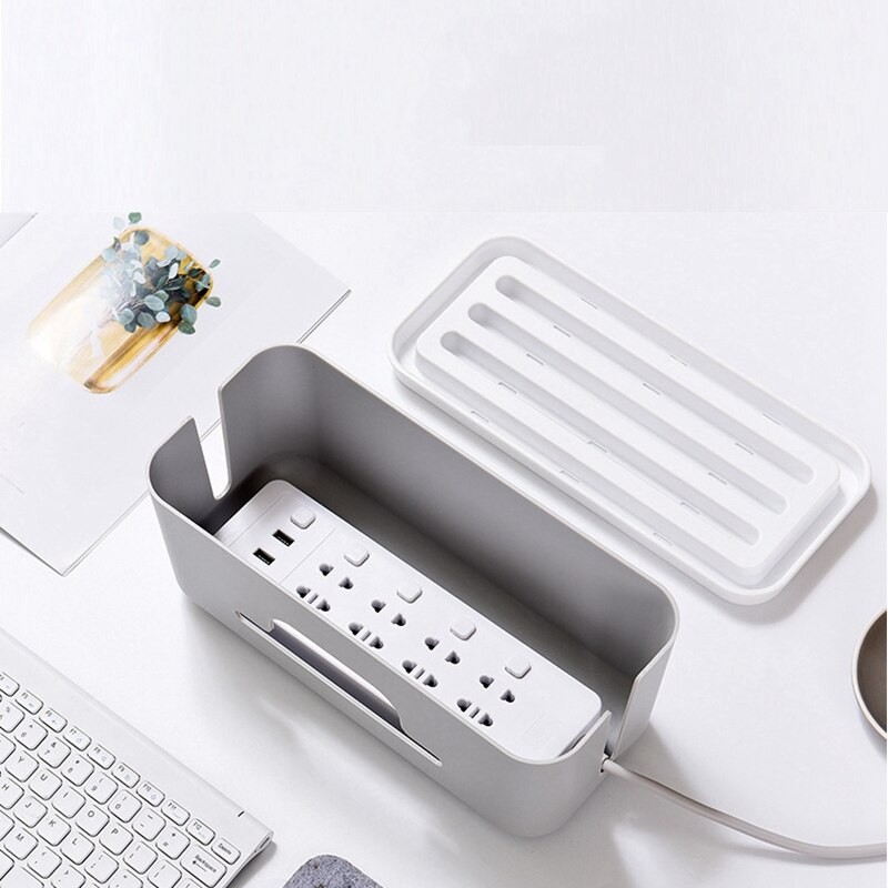 Cable Management Box Socket Computer Office Desktop Organization Electronic Accessories