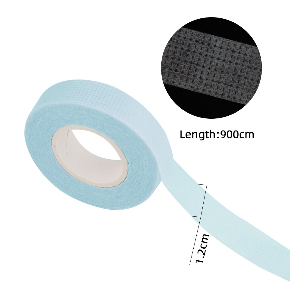 Draagbare Transparante Acryl Wimper Tape Cutter Kleurrijke Cutter Pe Medische Tapes Adhesive Roterende Tape Houder Wimper Gereedschappen: Blue Tape
