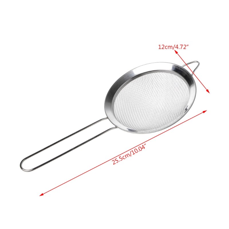 Kök rostfritt stål mjöl te sil sil durkslag sil filter sil: 5 a 70367-12