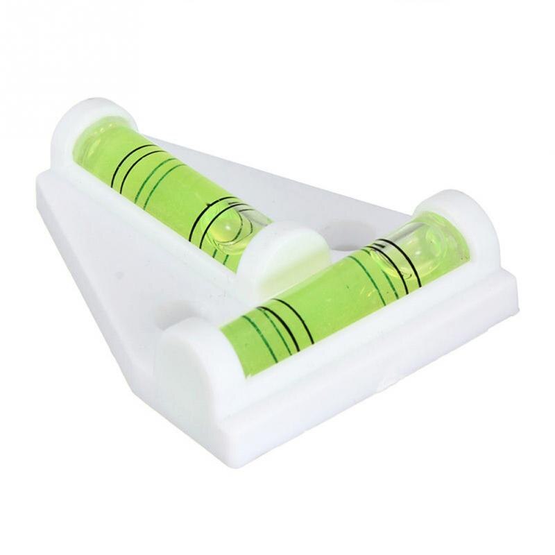 1pcs Mini 2 Way T-shaped Bubble Spirit Level Leveler Tool DIY Job Measuring Foot level Tripod Drilled Holes fix Color In Random