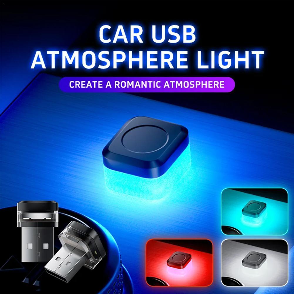 USB Ambient Light Mini USB Light Car RGB LED Interior accessory Portable Laptop Keyboard Light Home Office Decoration Night Lamp