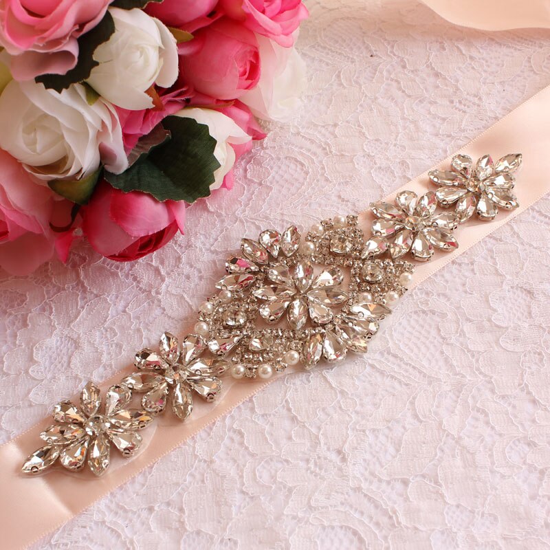 Brudekjole bælter, brude bælter, dame bælter, bryllup og vigtige lejligheder, rhinestone bælter, bryllup tilbehør