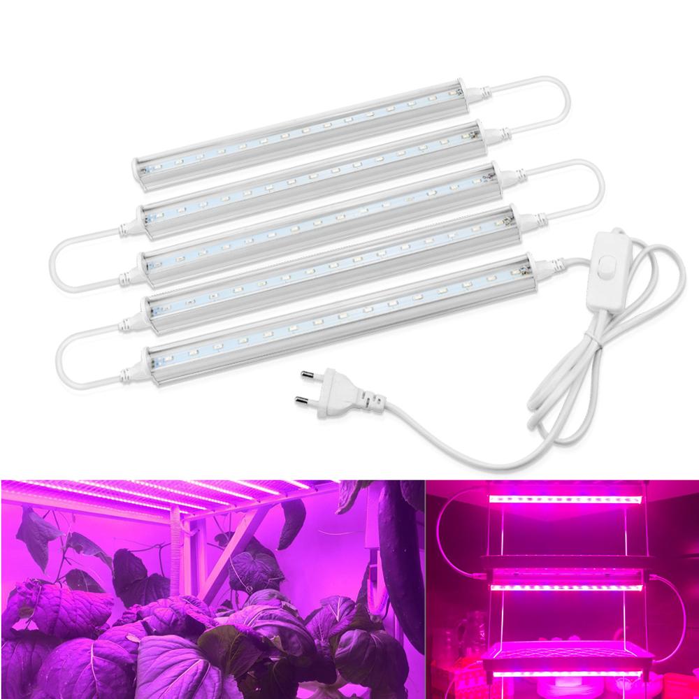 Eu us plug  t5 fyto lamppua kasvit kasvavat valonauha hydroponiikka led lamppupalkki valo vihannesten kukkien siemeniä täysi spektri