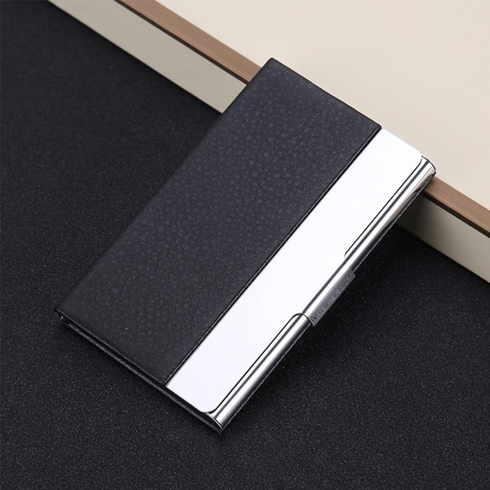 Large Capacity Business Card Case Metal Women Men Business Card Box Aluminum Card Holder Credit Metal Case Hol L2J2