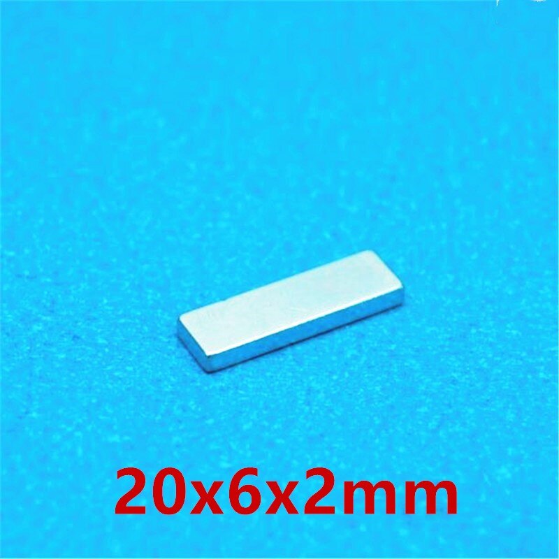 5/10/30pcs/lot F 20x6x2 mm N35 Strong Square NdFeB Rare Earth Magnet 20mmx6mmx2mm Neodymium Magnets 20mm x 6mm x 2mm