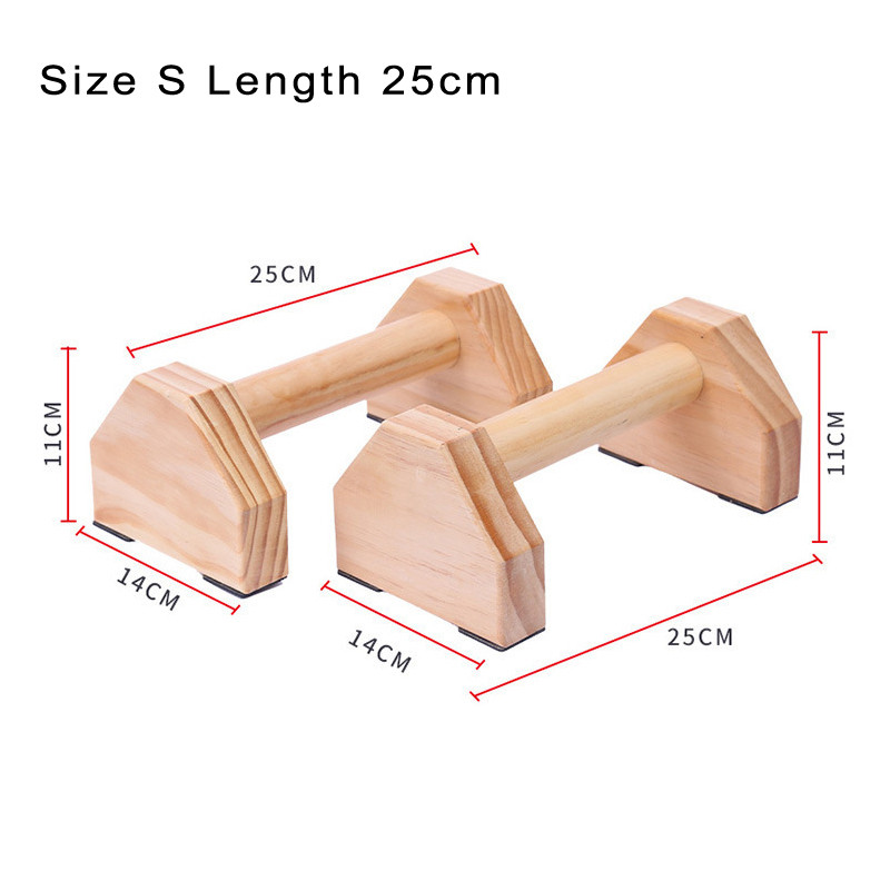 Soportes de madera para flexiones, 40cm o 25cm de longitud, para ejercicio físico, en forma de H, soporte de mano de calistenia
