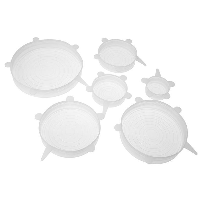 1PC Herbruikbare Stretch Siliconen Deksels Voedsel Wrap Bowl Pot Pan Cover Rubber Vers houden Deksel Voor Voedsel Kom pot Keuken Gadget