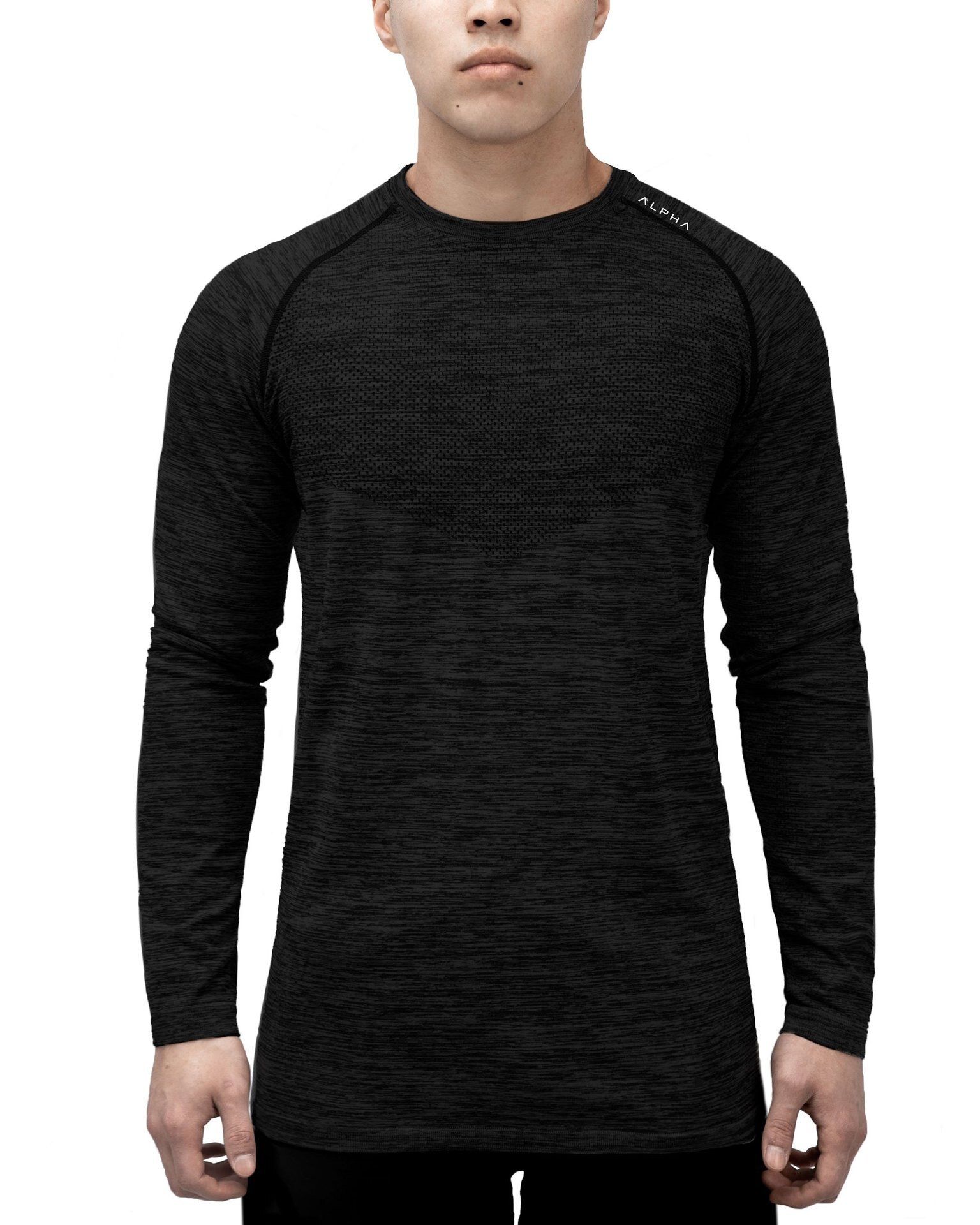 Efterår herre fitness sport langærmet t-shirt herre sports løb træning t-shirt fitness tøj herre t shirts: C1 / Xl