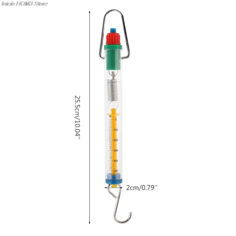 Newton Force Meter Spring Scale 5N 500g Dual Scale Labeled Balance Dynamometer