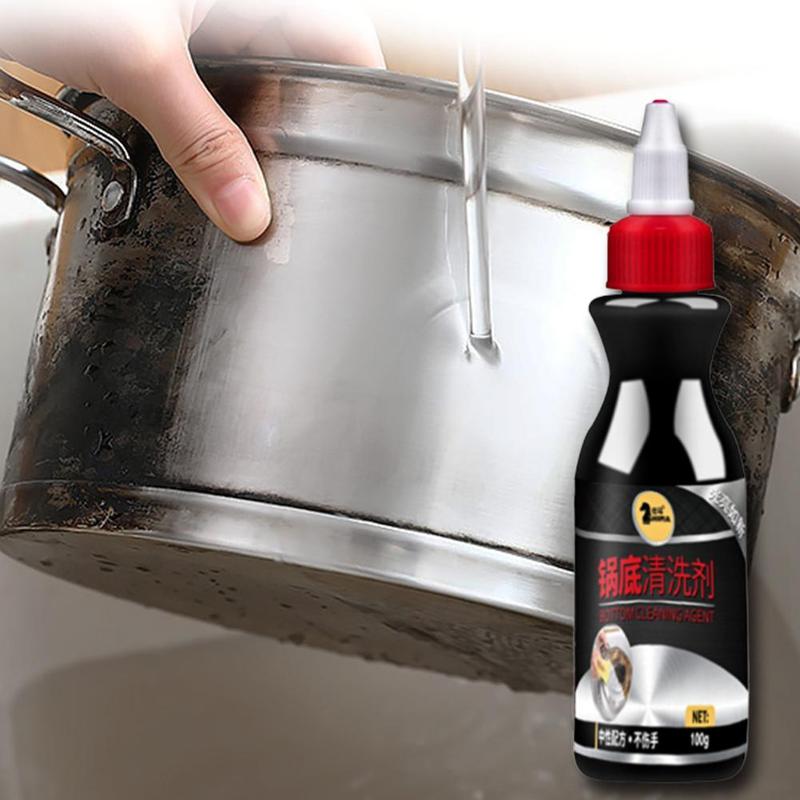 100g Stainless Steel Cleaner Metal Surface Kitchen Cleaning Pot Remover Non-toxic Effective Dirt Bottom Ultra Rus R8O4