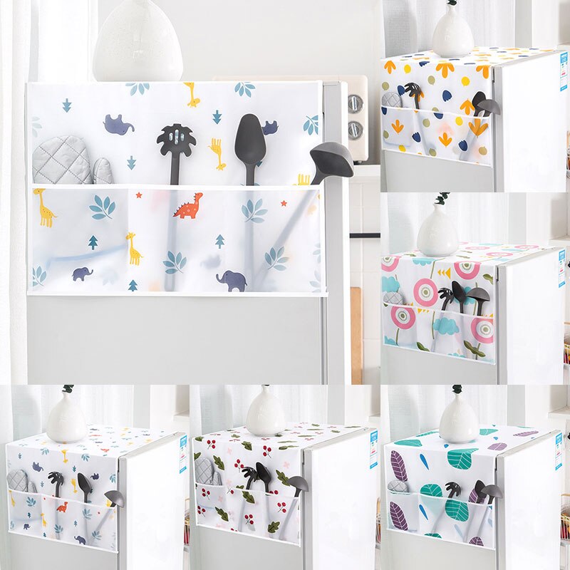 Geometric Washing Machine Cover Fridge Dust Cover Classic Colorful Refrigerator Organizer Microwave Oven Covers Home Textile