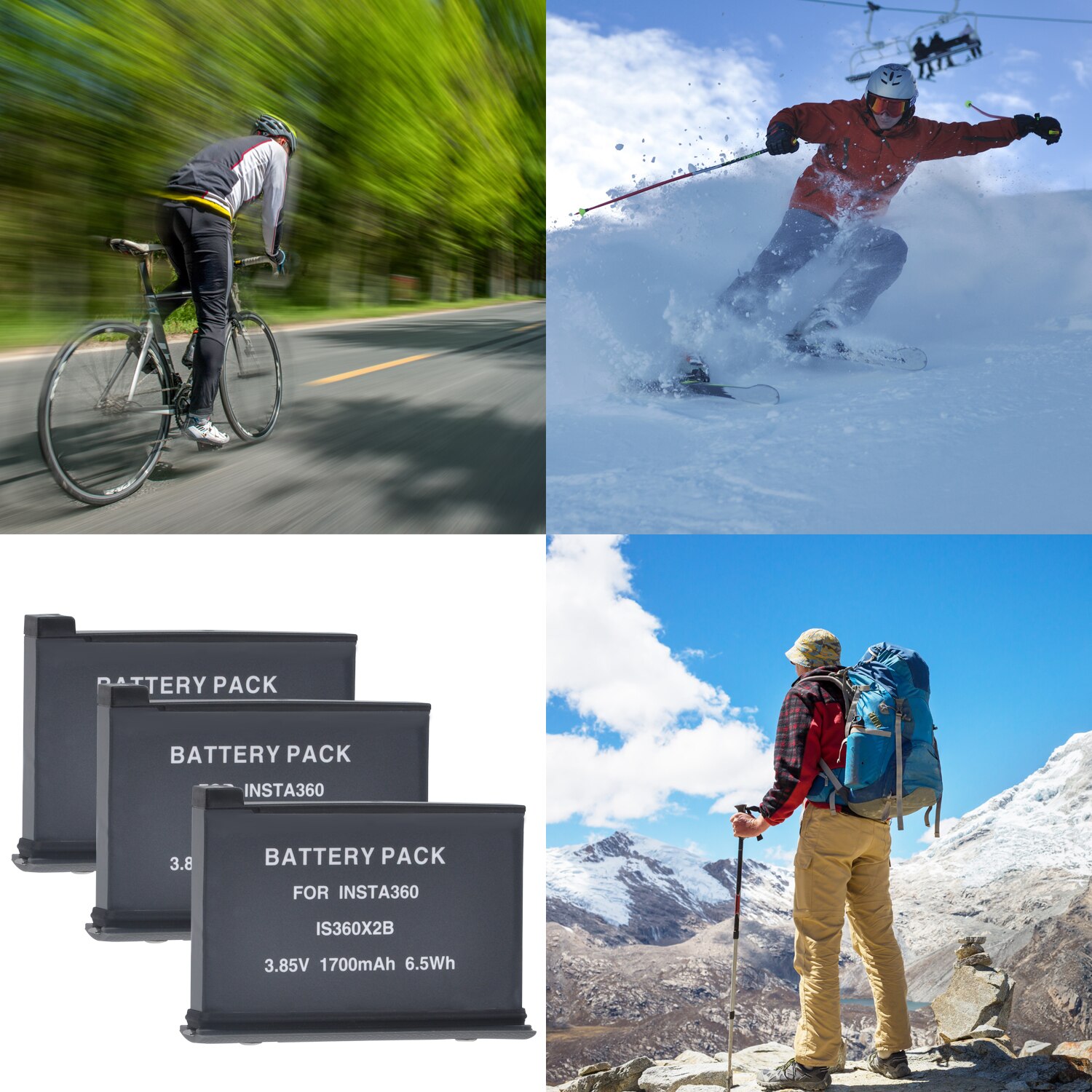 3,85 V 1700mAh Akku für Insta360 EINE X2 Kamera Akku