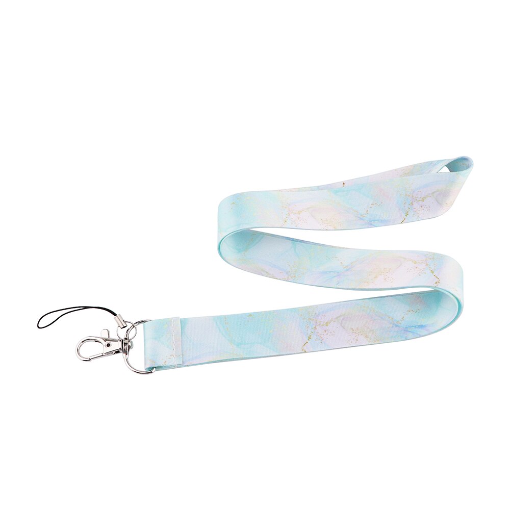 CB608 Marble Printing Neck Strap Keychain Lanyard For Keys Women ID Badge Holder Keycord DIY Hanging Rope Cell Phone Accessories: 4