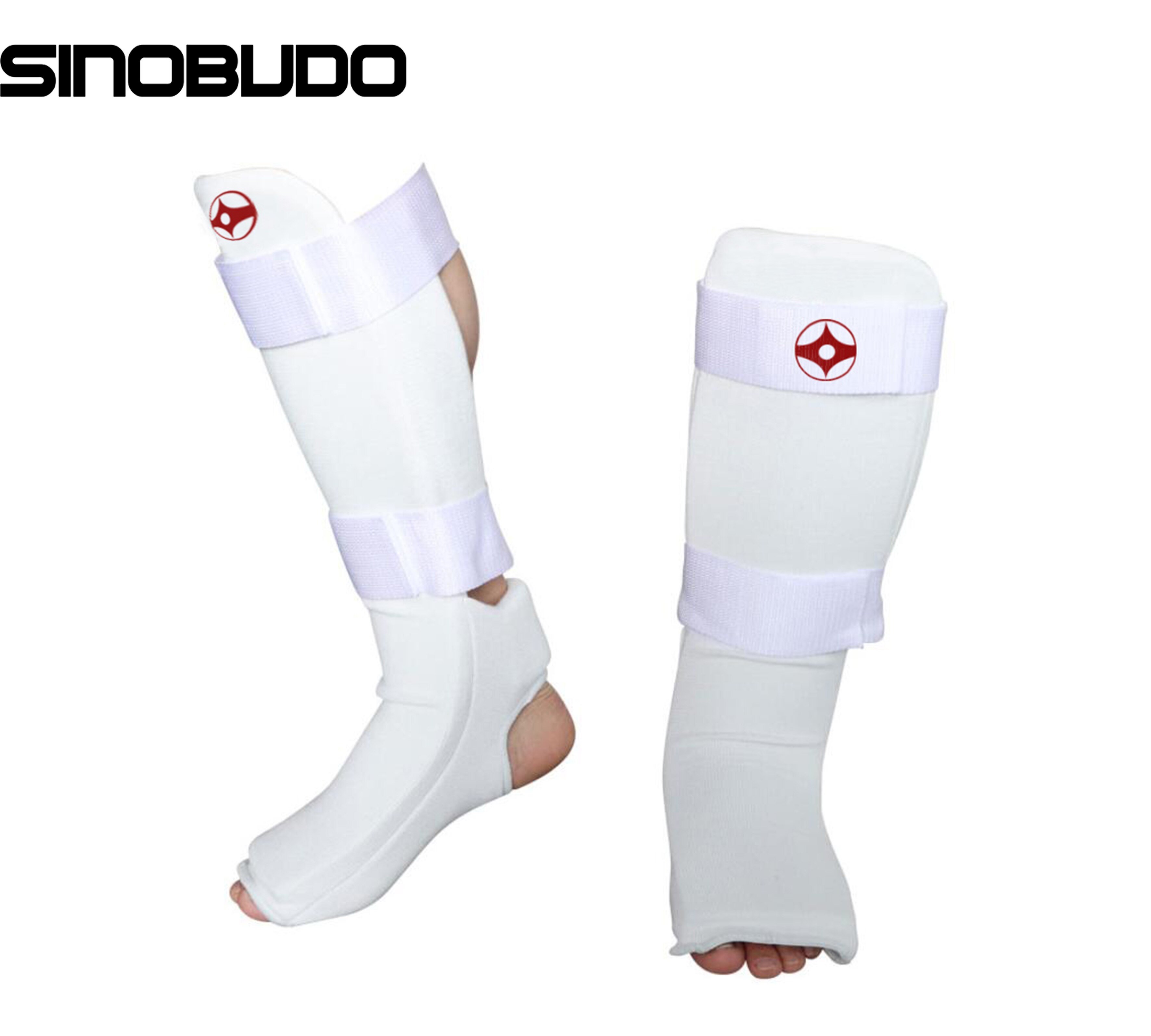 Kyokushinkai Gesp Shin Wreef Voet Guards Katoen Kickboxing Training Kyokushin Voet Bescherming