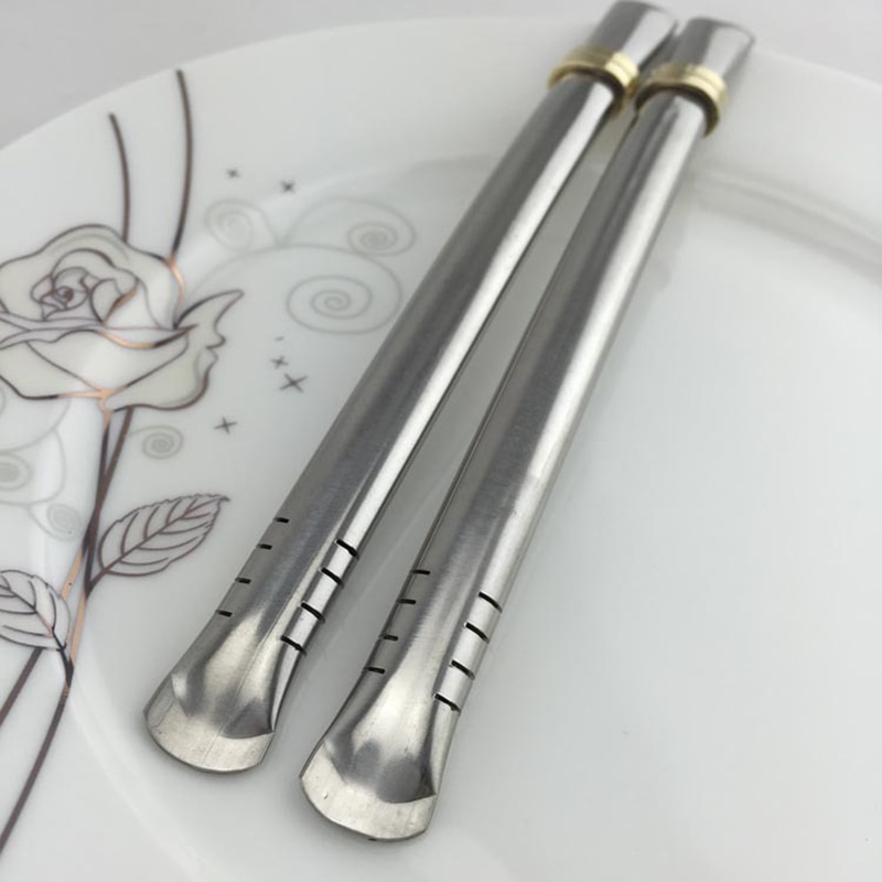 Łyżka słomka robić picia ze stali nierdzewnej filtr robić herbaty Yerba kumpel słomki robić herbaty Bombilla gurda wielokrotnego użytku akcesoria robić herbaty akcesoria barowe