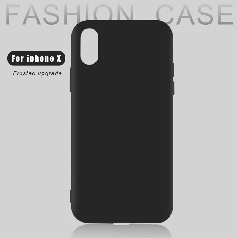 Solidna matowa obudowa telefonu dla iPhone 11 Pro miękkiego silikonu TPU tylna pokrywa dla iPhone X XR XS Max 6 6s 7 8 Plus 5 5S SE Fundas Capa