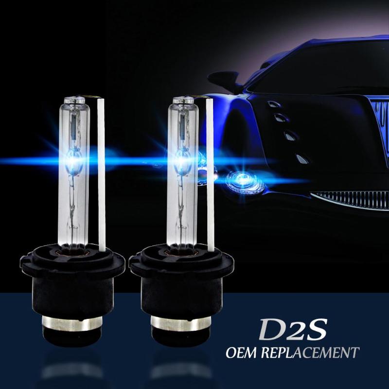 2Pcs D2S 55W OEM Car HID Headlight Replacement Bulbs 100% Waterproof Dustproof Weatherproof Car Headlight Bulbs