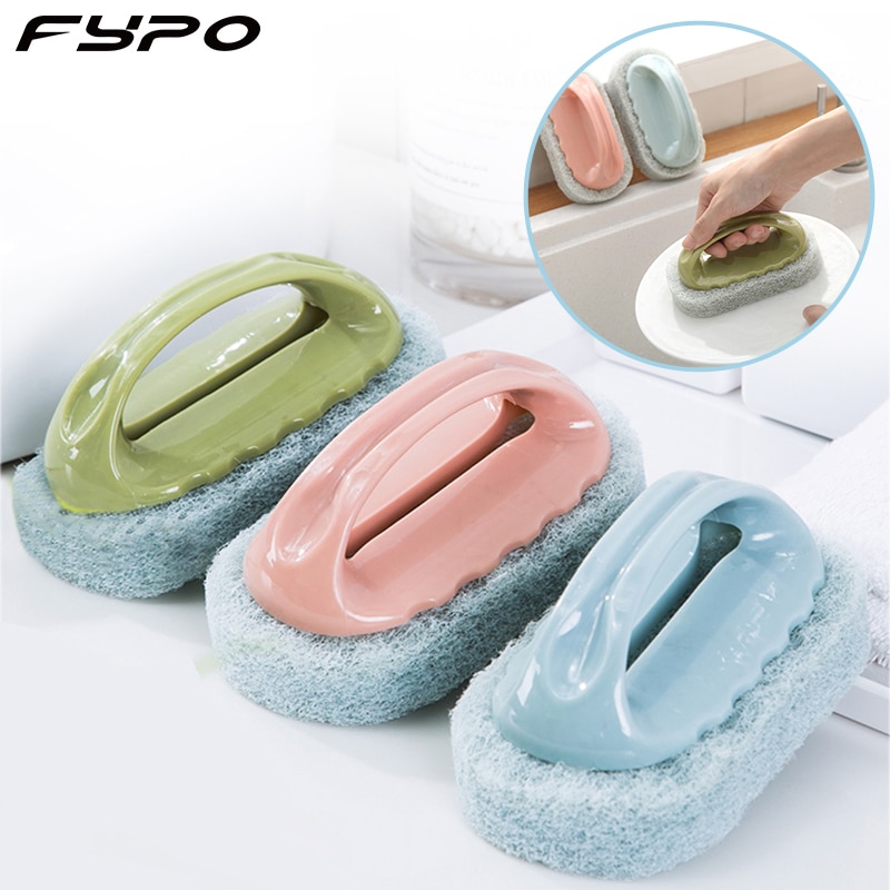 Fypo-cepillo de esponja para Herramientas de limpieza de cocina, cepillo mágico para limpieza de cacerola, esponjas, estropajos, Limpiador de cocina