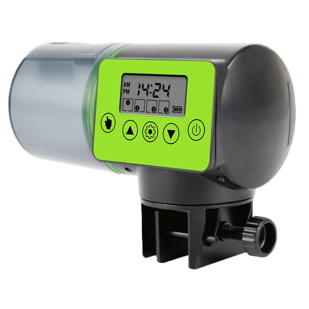 Smart Automatic Fish Feeder Aquarium Feeder Fish Tank Auto Feeding Dispenser with LCD Indicates Timer Aquarium Accessories