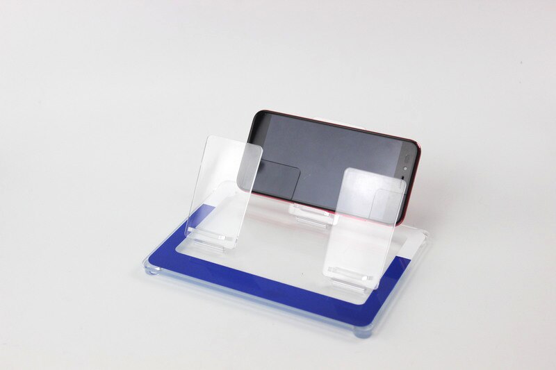 3 Trays Acrylic cell phone MP3 holder digital product display rack desktop showing stand phone rack