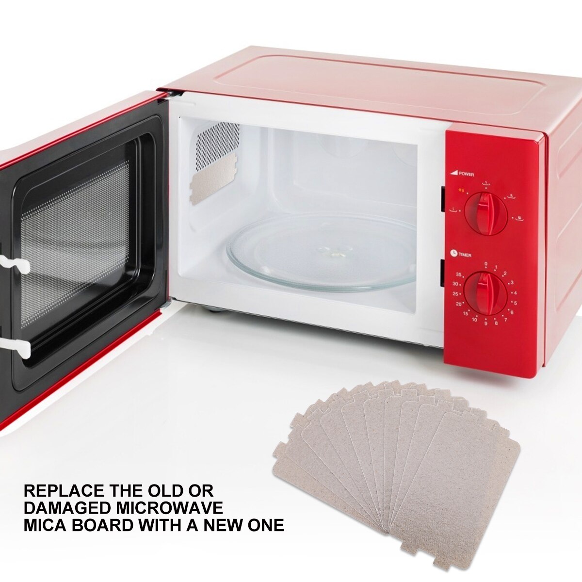 10pcs Useful Durable Chic Cuttable Mica Plates Insulation Sheets