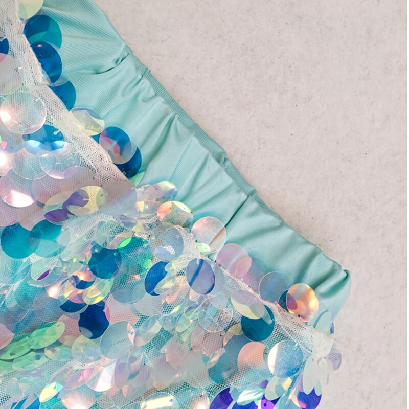Spring Summer Children Kids Girls Mermaid Sequins Princess Tulle Skirt Clothing
