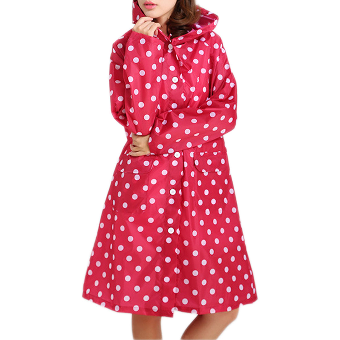 Outdoor Waterproof Girl Lady Hooded Raincoat Women Travel Riding Cloth Rain Coat For Women Poncho Long Rainwear Rain