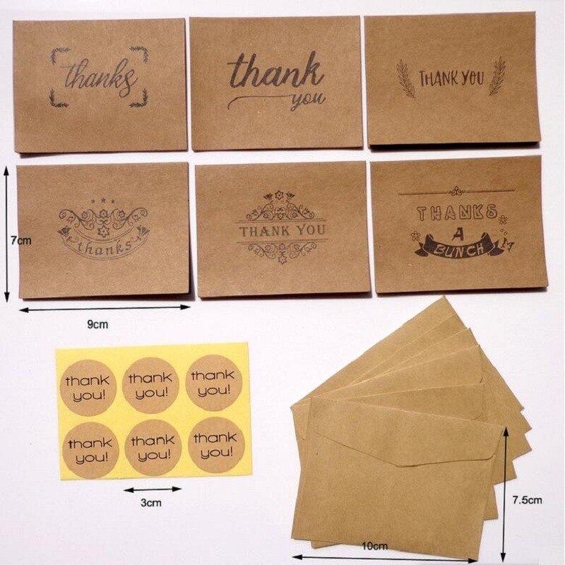 1pack Thank You Stickers Circle Stationery thank you envelope card Seal Labels set invitationchrismas