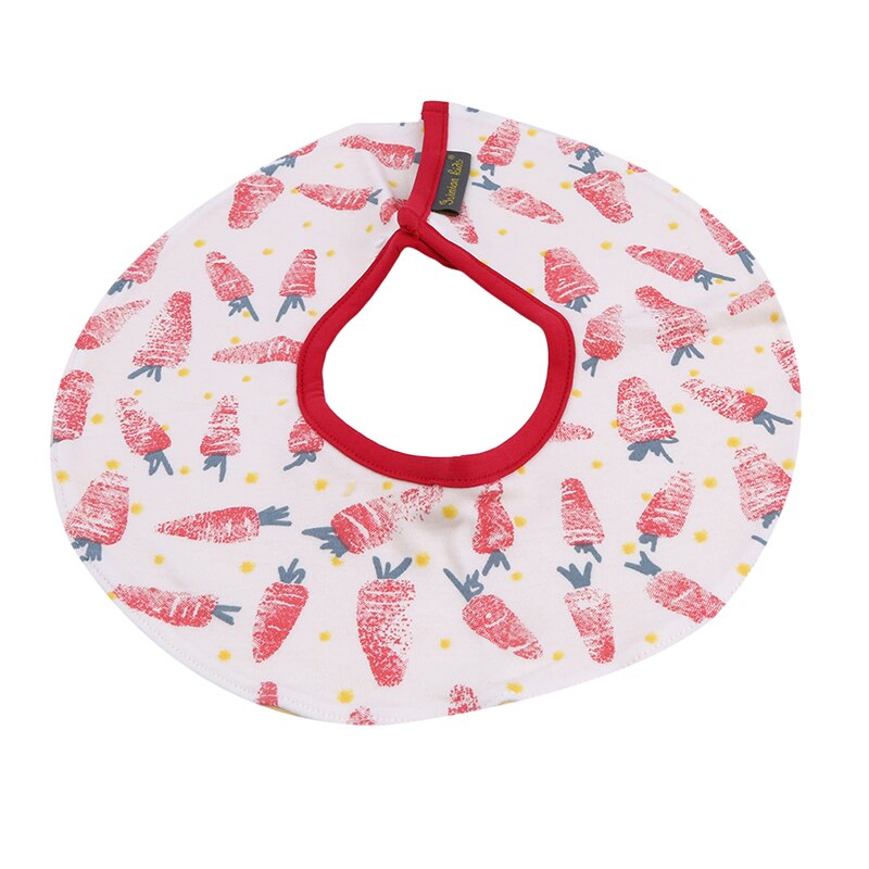 Baby Slabbertjes - 28cm Diameter - Cartoon Patroon - Katoen - Unisex Voedingsschort