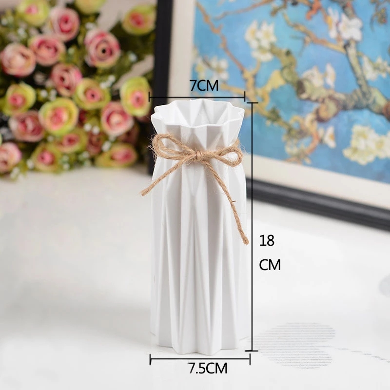 Plastic Vaas Bloempot Decoratie Thuis Vazen Voor Bloemen Nordic Bloempot Home Deco Bloemstuk Kamer Decoratie Ваза