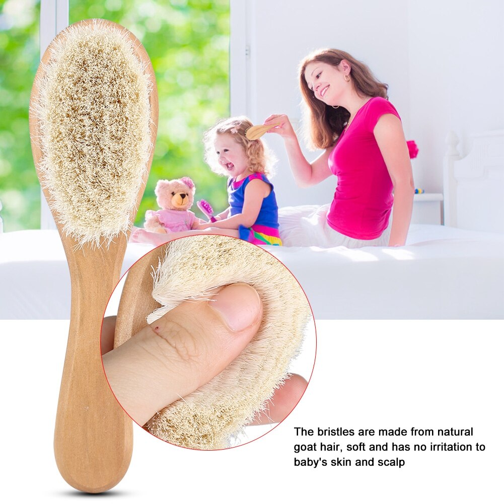 1pcs/ Set Baby Natural Wooden Comb Hair Brush Care Kids Massage Baby Kit Pure Natural Safety Material Baby Care Supplies