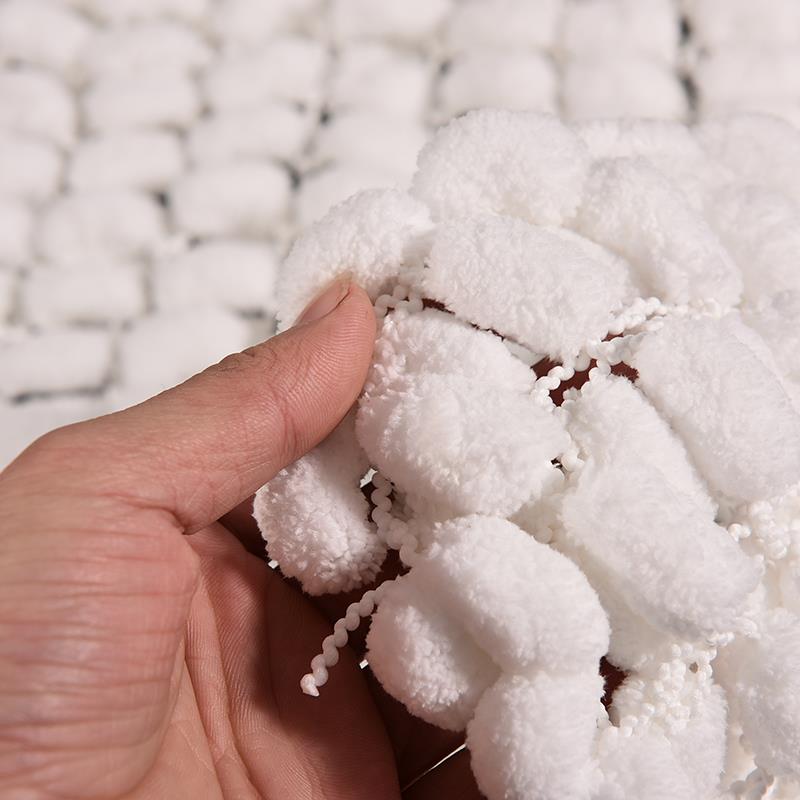 1PCS White Newborn Baby Toddler Unisex Knitted Floral Blanket Swaddling Soft Baby Bedding Product 60cm X60cm