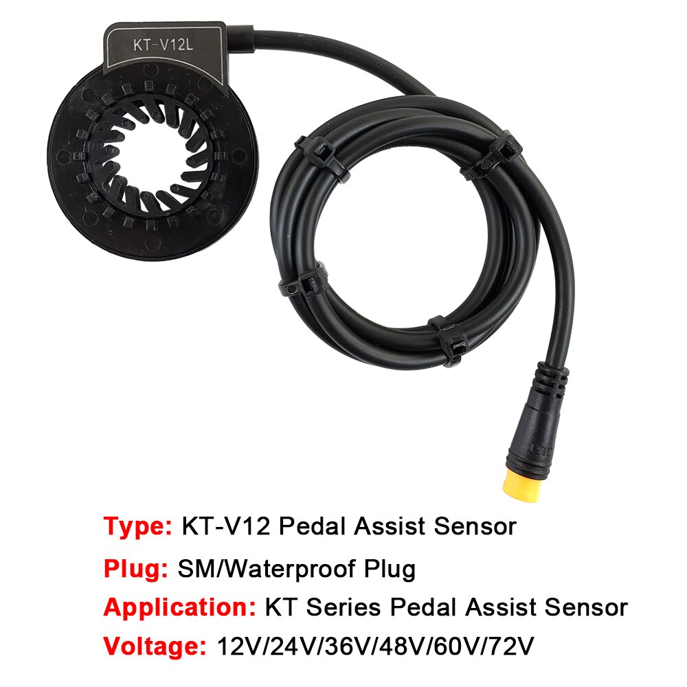 En dag kt  v12l pas sensor pedalassistent dobbel hall 12 magents til elektriske sykkelkonverteringssett deler