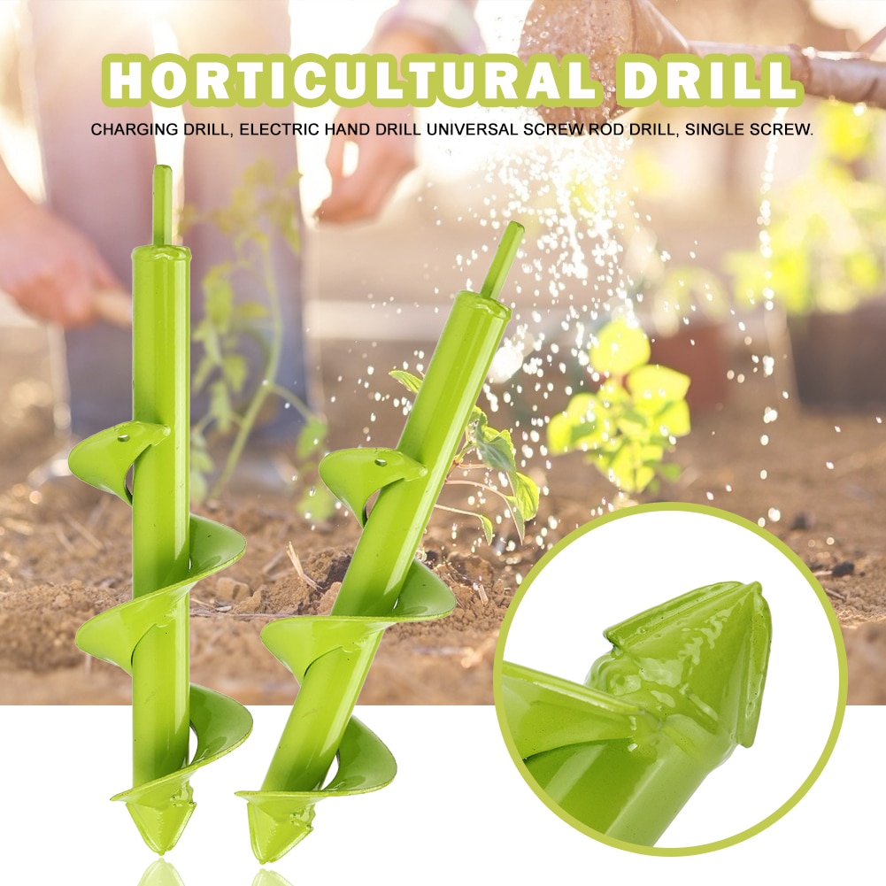Tarière de jardin spirale perceuse pelle jardin tarière outils de cour fleur planteur cour jardinage plantation Machine Bits trou