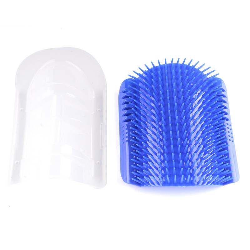 Brosse d'angle de Massage pour chat, produits pour animaux de compagnie, peigne auto-toiletteur, brosse pour le visage avec un peigne chatouillant, outils