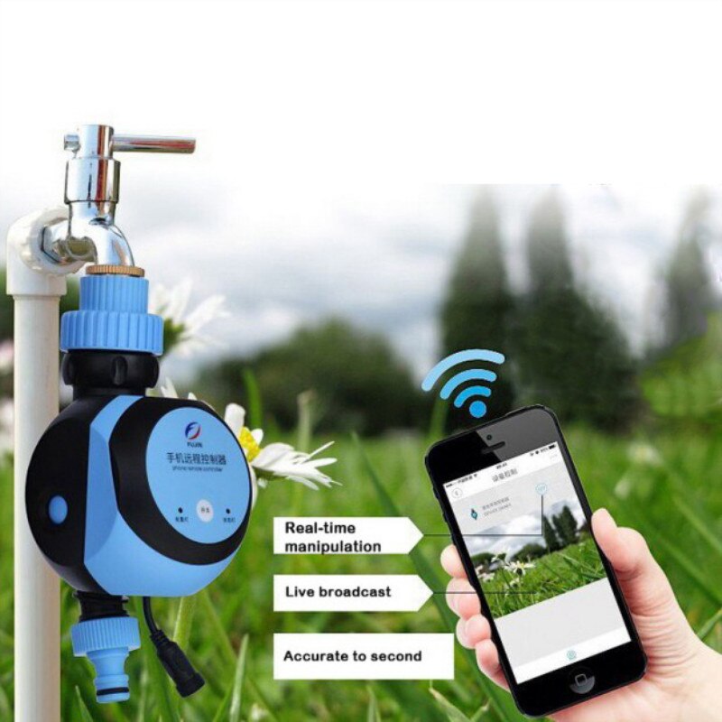Garten Wasserhahn Wasser Timer Garten Bewässerung WiFi Telefon Intelligente Heimat Fernbedienung Magnetventil Regler System Bewässerung Timer